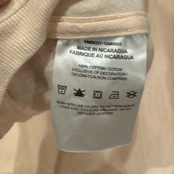 Men’s Nike Graphic T-Shirt Short Sleeve Peach Orange Size Large Swoosh Life - Picture 4 of 5